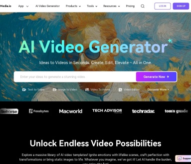Media.io：AI赋能的多功能媒体处理平台