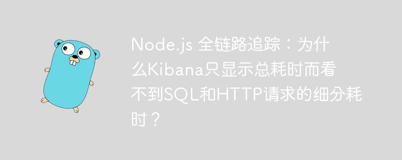 Node.js追踪疑难：Kibana为何只显示总耗时？