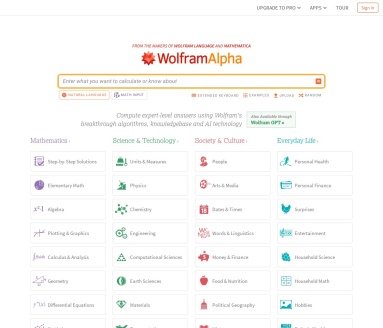 WolframAlpha:数学、科学与技术的AI计算专家
