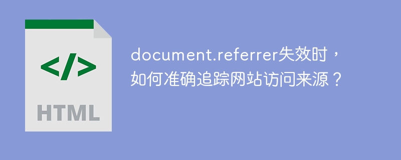 document.referrer失效时，如何准确追踪网站访问来源？
