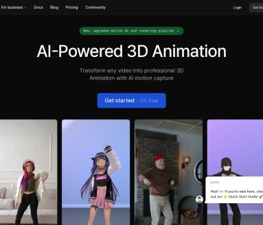 Plask Motion:AI驱动的高效3D动画制作工具