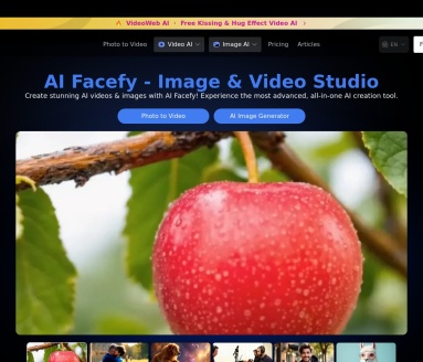 Free AI Facefy：免费在线AI重制器，快速将文本和图片转化为视频