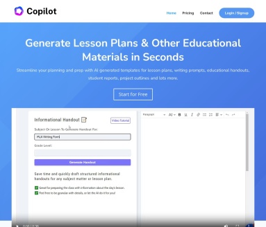 Education CoPilot:AI生成教案和教育模板,简化教学准备