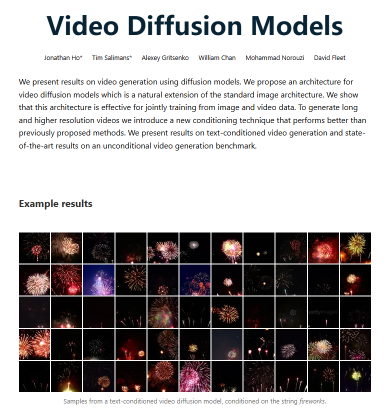 Video Diffusion Models