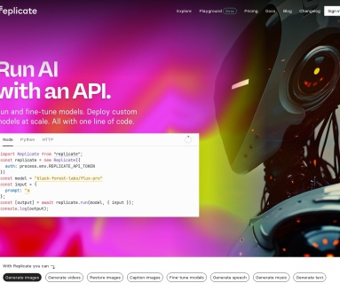 Replicate：在线运行开源机器学习模型的强大平台