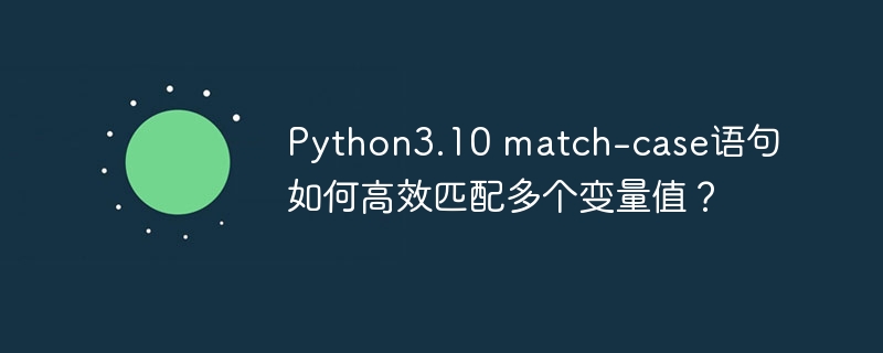 Python3.10 match-case语句如何高效匹配多个变量值？