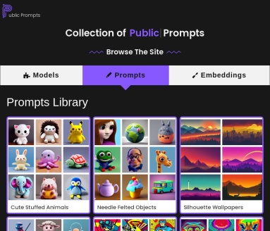 Public Prompts：免费艺术资源平台，助力创作灵感