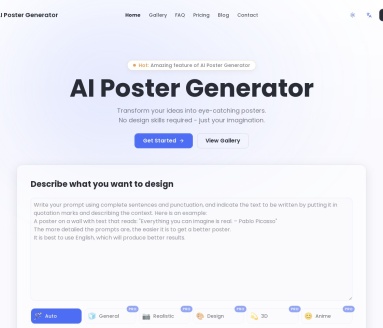 AI Poster Maker:AI驱动的海报设计工具