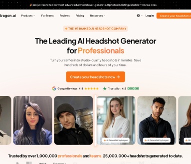 Aragon.ai:快速生成高质量AI头像的专业工具