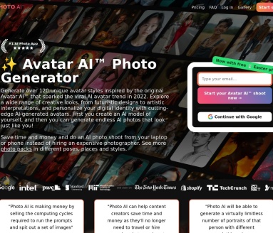 Avatar AI：4K头像生成与动画化，105种样式转换