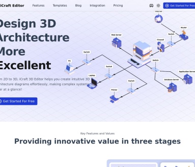 iCraft Editor：专业3D架构图绘制工具，开启沉浸式设计新体验