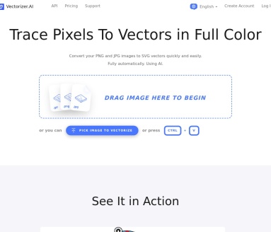 Vectorizer AI：快速将JPEG/PNG转换为SVG矢量文件的在线工具