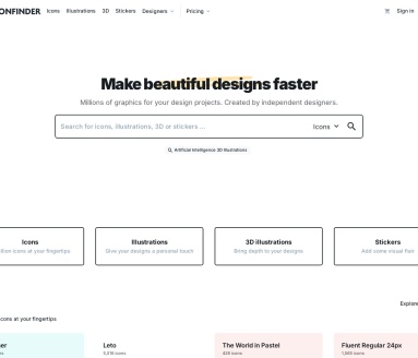 Iconfinder：210万免费与高级矢量图标资源库