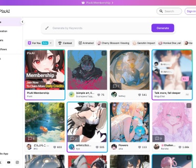 PixAI Art：AI技术赋能的二次元图像生成与编辑平台