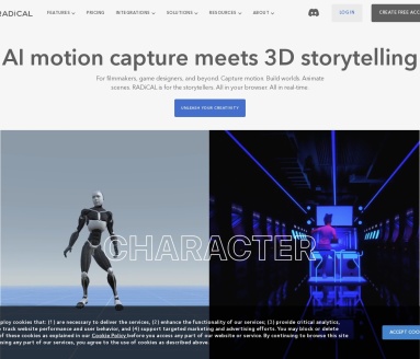 RADiCAL：浏览器端3D设计与AI动作捕捉工具