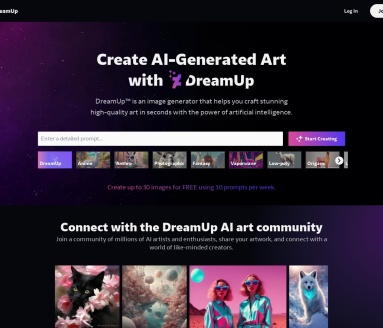 Dream Up (Deviant Art)：AI艺术生成器，激发无限创意