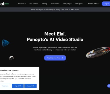 Elai.io：AI视频生成平台，助力企业学习与培训