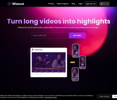 Wisecut：AI驱动的视频编辑工具，快速制作短视频