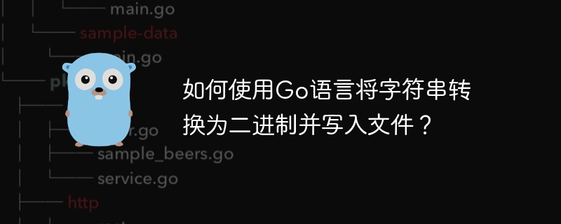 Go语言字符串转二进制写入文件攻略
