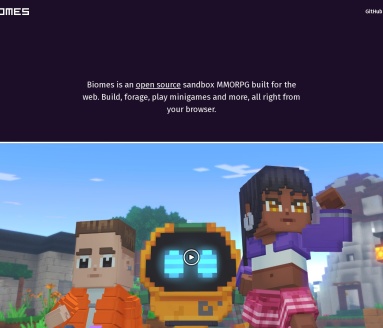 Biomes：开源沙盒MMORPG，浏览器中体验无限乐趣