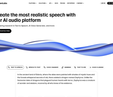 Eleven Labs：AI音频技术的先锋，文本到语音转换专家