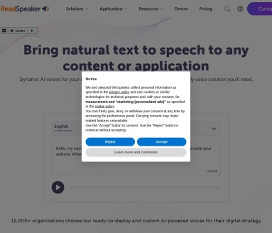 ReadSpeaker：高质量文本到语音解决方案，提升用户体验