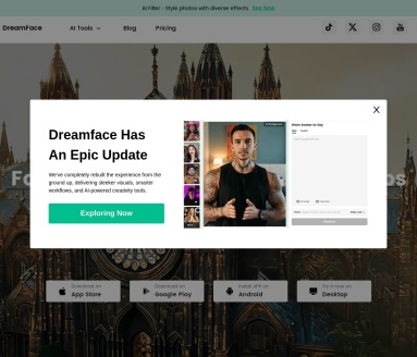 DreamFace：AI创意工作室，轻松制作高质量视频