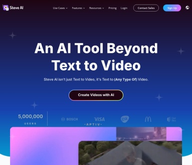 Steve AI：多功能AI视频生成器，提升视频制作效率