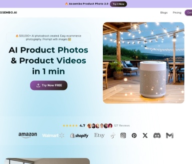 Assembo.ai:AI驱动的电商产品摄影与视频制作平台