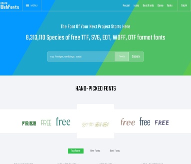 OnlineWebFonts:免费下载Windows和Mac的WEB字体