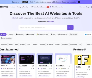 Toolify.ai：全球最大AI工具目录与GPTs商店