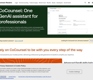 Caestext CoCounsel：AI驱动的法律研究和文件分析工具