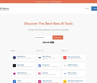 AI Depot：发现和比较顶尖AI工具的首选平台