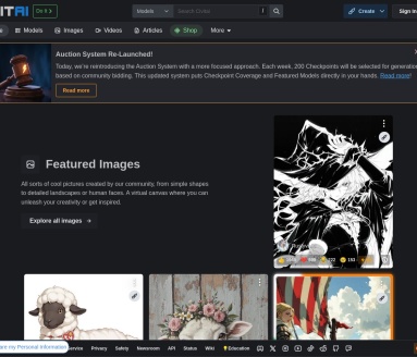 Civitai社区 – C站：AI艺术创作平台，模型分享与发现