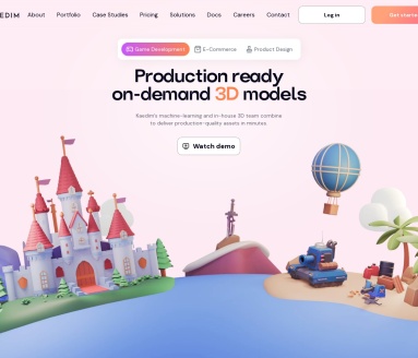 Kaedim：AI驱动的高效3D模型制作平台