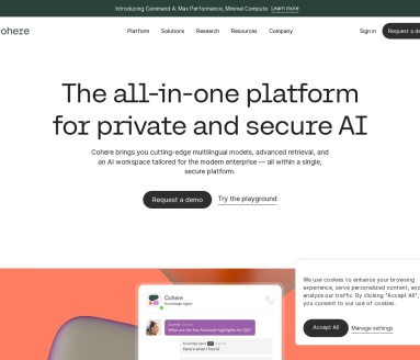 Cohere:加拿大顶尖自然语言处理模型,提升人机交互体验