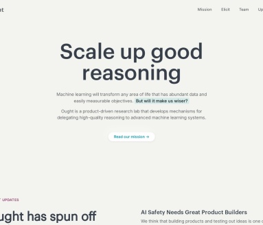Ought:如何通过高级机器学习自动化和扩展开放式推理?