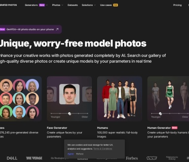 Generated.photos:AI图像生成平台,提升创意设计效率