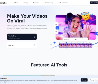 Vmake:一站式AI电子商务创意解决方案