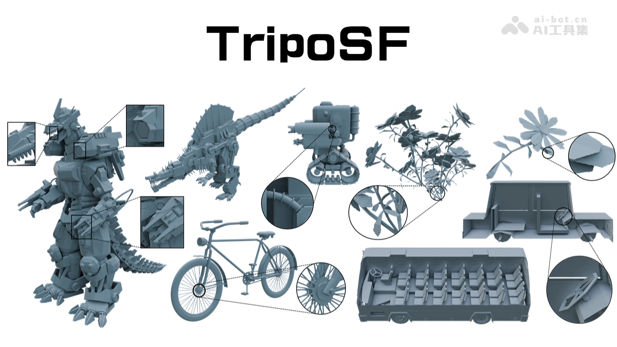 TripoSF—VASTAI新一代开源3D模型发布