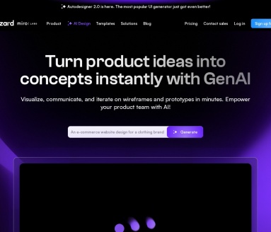 Uizard:AI驱动的UI设计工具,快速生成原型和线框图