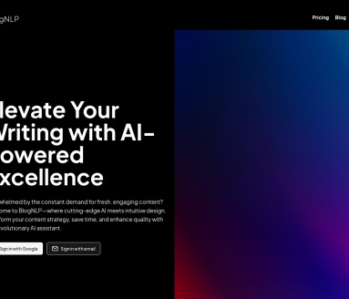 BlogNLP:免费AI博客写作工具,快速生成原创内容