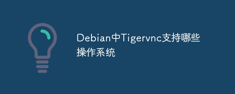 Debian中Tigervnc支持哪些操作系统