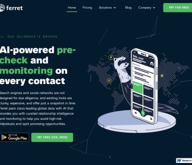Ferret:避免高风险人群,发现潜在机会的AI尽职调查工具