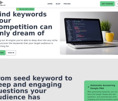 Keywrds.ai：利用GPT进行关键词研究和内容构思的利器