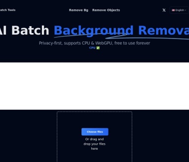 Batch Tools:在线AI批量背景移除工具,隐私保护与高效处理