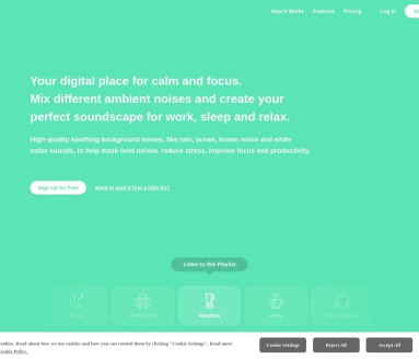 Noisli：提升专注力和放松的背景噪音大师