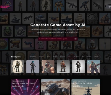 AI游戏素材生成器:快速高效的游戏资源创作工具