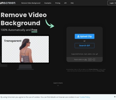 Unscreen.com：自动视频背景移除工具，无需绿幕