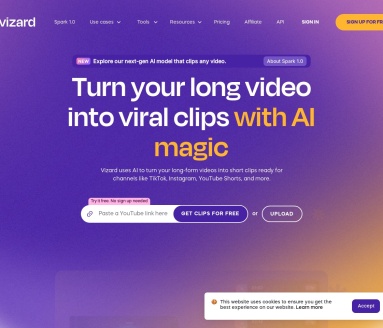 Vizard：AI驱动的在线视频编辑平台，助力社交媒体短视频制作